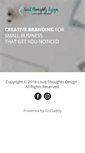 Mobile Screenshot of loudthoughtsdesign.com